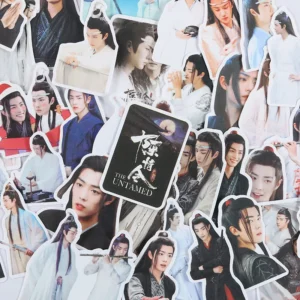 54PCS The Untamed Chen Qing Ling Stickers – Xiao Zhan & Wang Yibo Cartoon Waterproof Decals for Laptop, Suitcase, Bicycle