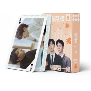 54-Card Set Bo Jun Yi Xiao Poker – Wang Yibo & Xiao Zhan Star Photo Playing Cards | Game, Collection, Toy, Gift