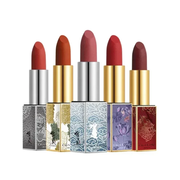CigaLong The Untamed Velvet Lipstick – Long-Lasting, High-Pigmented Nude Waterproof Lip Gloss | Makeup Gift Set for Girls & Women - Image 3