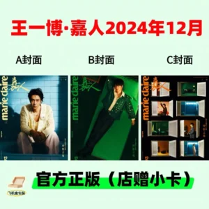 Wang Yibo Marie Claire Magazine December 2024 – Official Cover Edition with Free Store Card