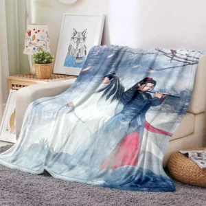 Petition Order Drama The Untamed Soft Throw Blanket – Xiao Zhan & Wang Yibo Cartoon Printed Bedspread for Sofa, Bed, or Gift