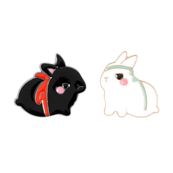 2PCS The Untamed Cartoon Pins – Wei Wuxian & Lan Wangji Brooches for Clothes & Backpack Decoration | Fan Gift - Image 2