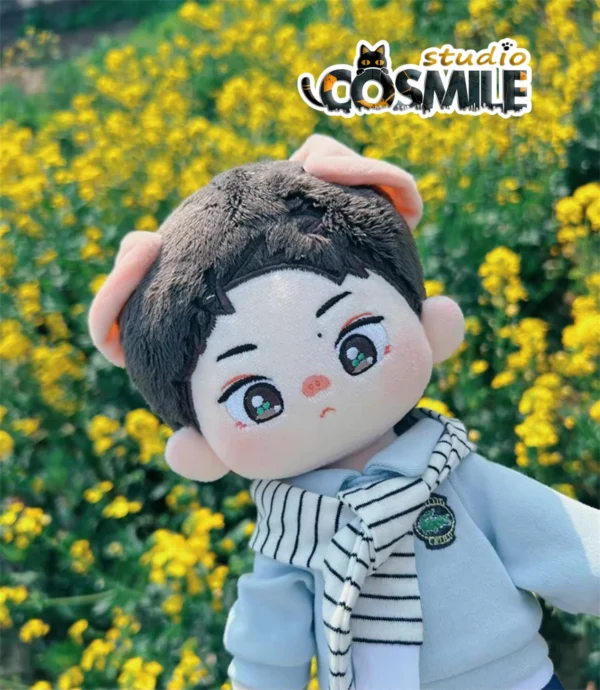 The Untamed Wang Yibo WEB Blue Sweatshirt – Fashion Costume for 20cm & 30cm Plush Dolls | Doll Clothes & Accessories - Image 5