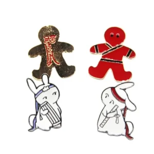 2PCS The Untamed Cartoon Pins – Wei Wuxian & Lan Wangji Brooches for Clothes & Backpack Decoration | Fan Gift