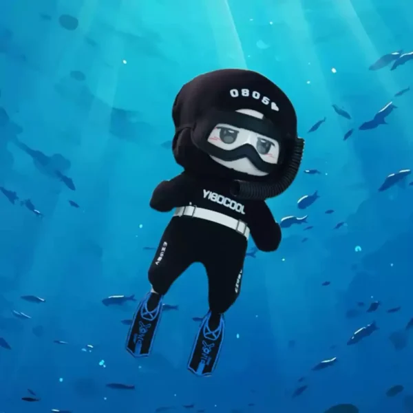 Wang Yibo Plushie Wetsuit Costume – 10cm & 20cm Stuffed Doll Accessories | Star Idol Inspired Outfit - Image 3