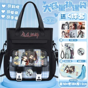 Anime Grandmaster of Demonic Cultivation Shoulder Bag – 2024 Wei Wuxian & Lan Wangji Unisex Printed Tote | Cosplay Gift Kit