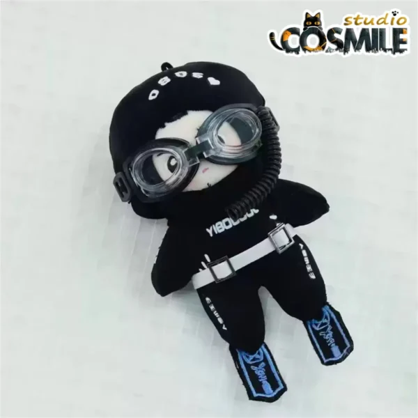 Wang Yibo Plushie Wetsuit Costume – 10cm & 20cm Stuffed Doll Accessories | Star Idol Inspired Outfit - Image 4