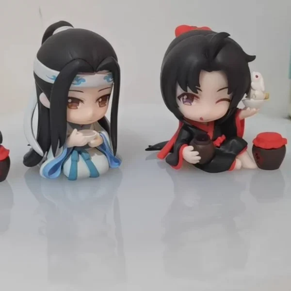 6cm The Untamed Anime Figures – Wei Wuxian & Lan Wangji Action Doll Models | Mo Dao Zu Shi Collectibles