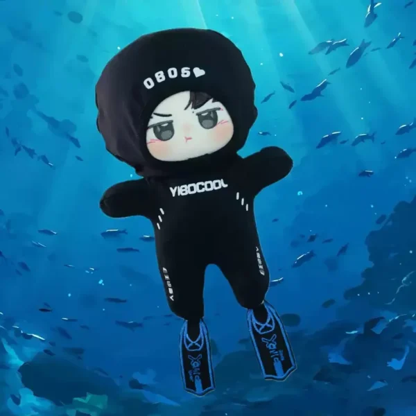 Wang Yibo Plushie Wetsuit Costume – 10cm & 20cm Stuffed Doll Accessories | Star Idol Inspired Outfit - Image 5