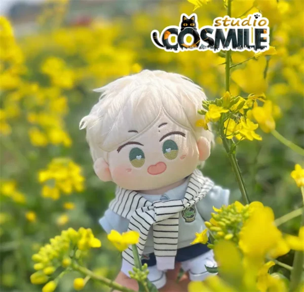 The Untamed Wang Yibo WEB Blue Sweatshirt – Fashion Costume for 20cm & 30cm Plush Dolls | Doll Clothes & Accessories - Image 3