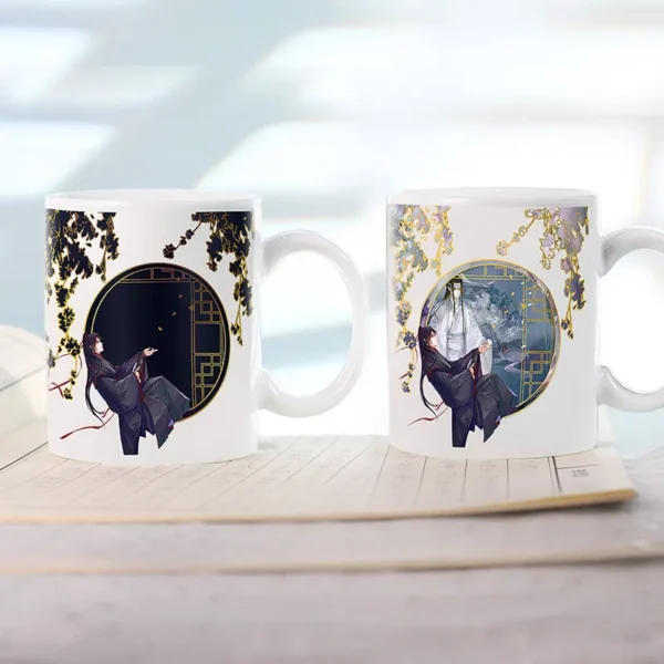 Grandmaster of Demonic Cultivation Color-Changing Ceramic Cup – Wei Wuxian & Lan Wangji | The Untamed MDZS Mug - Image 3