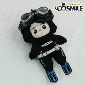 Wang Yibo Plushie Wetsuit Costume – 10cm & 20cm Stuffed Doll Accessories | Star Idol Inspired Outfit