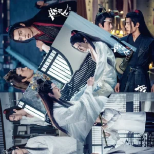 8-Piece The Untamed Chen Qing Ling Poster Set – Xiao Zhan & Wang Yibo Star Photo Wall Stickers for Home & Bar Decor