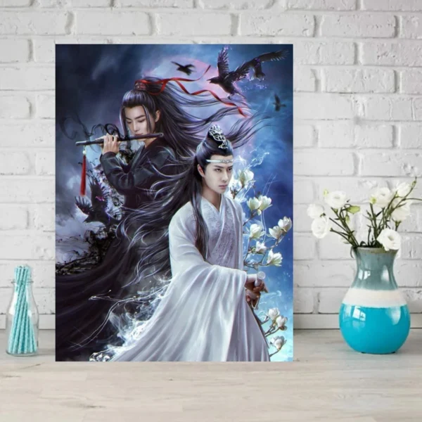 The Untamed Chen Qing Ling 5D Diamond Painting – Wei Wuxian & Lan Zhan DIY Mosaic Cross Stitch Home Decor - Image 3