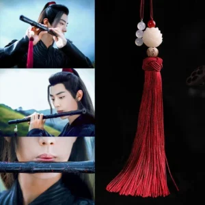 Mo Dao Zu Shi Cosplay Keychain – Wei Wuxian & Lan Wangji The Untamed Phone Chain with Tassels | Grandmaster of Demonic Cultivation