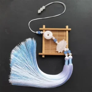 Mo Dao Zu Shi Lan Wangji Rabbit Tassel Pendant – Hanfu Keychain Accessory | Grandmaster of Demonic Cultivation Jewelry