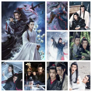 The Untamed Chen Qing Ling 5D Diamond Painting – Wei Wuxian & Lan Zhan DIY Mosaic Cross Stitch Home Decor
