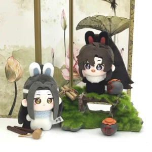 10cm Mo Dao Zu Shi Wei Wuxian & Lan Wangji Plush Keychain – Cute Anime Pendant