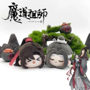 Anime Mo Dao Zu Shi Wei Wuxian Lan Wangji Keychain Plush Doll Cosplay Bag Pendant