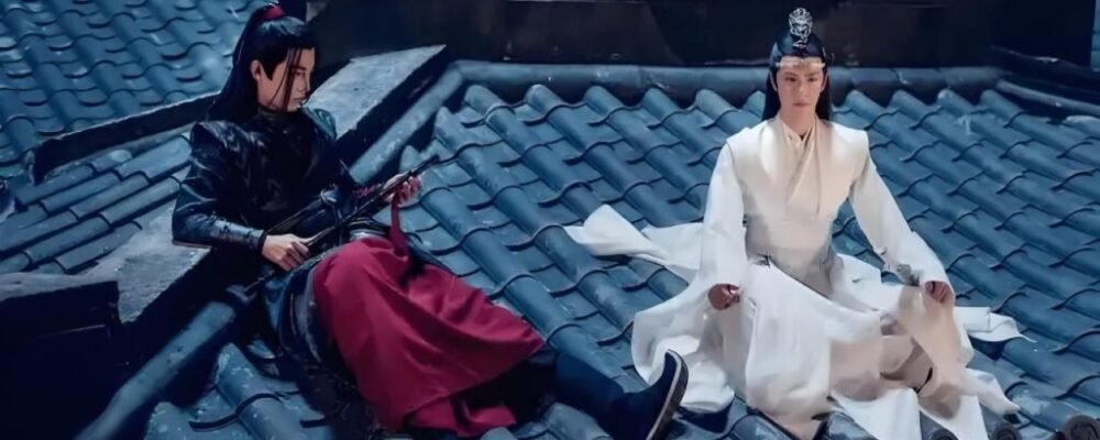 Xiao Zhan and Wang Yibo celebrating The Untamed Legacy