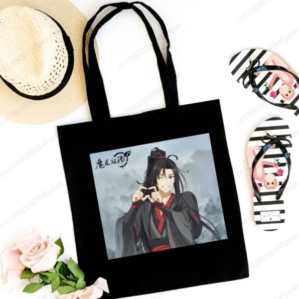 Mo Dao Zu Shi Tote Bag – High-Capacity Canvas Shopping Bag for Women & Men!