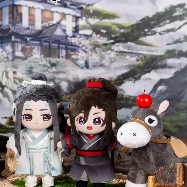 MDZS Plushie 20cm – Wei Wuxian & Lan Wangji Stuffed Plush Doll with Clothes, Mo Dao Zu Shi Toy!