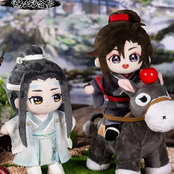 MDZS Plushie 20cm – Wei Wuxian & Lan Wangji Stuffed Plush Doll with Clothes, Mo Dao Zu Shi Toy!