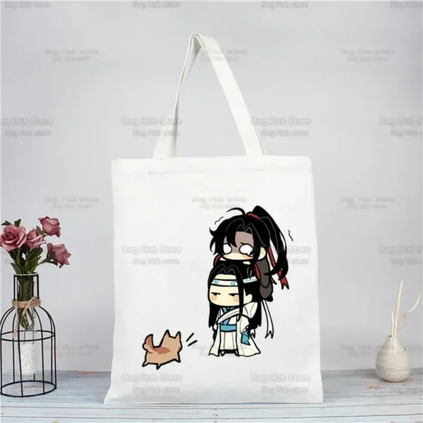 The Untamed Lan Wangji & Wei Wuxian Jute Tote – Mo Dao Zu Shi Reusable Shopping Bag!