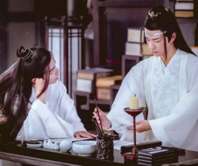 The Untamed drama still of Wei Wuxian and Lan Wangji