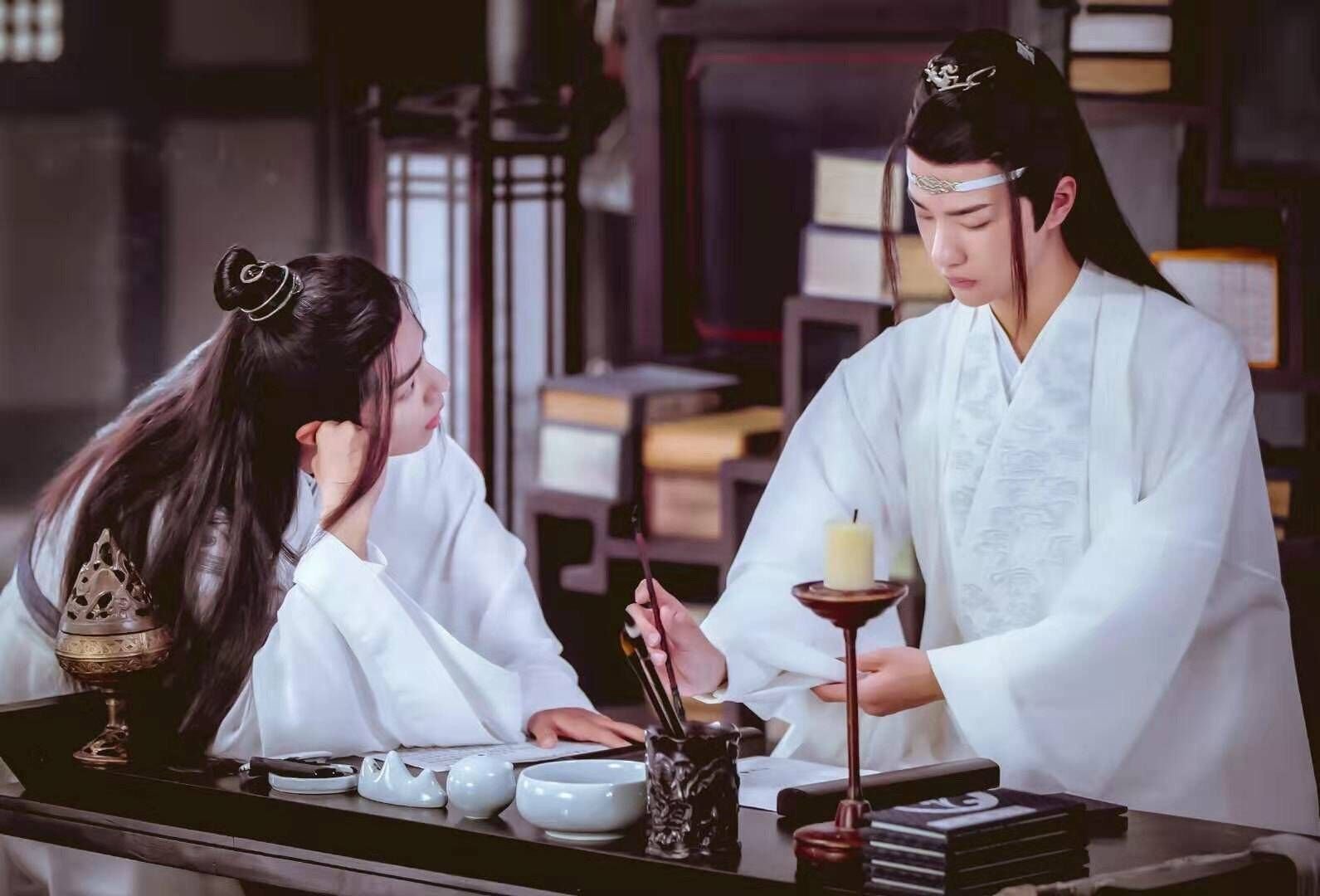 The Untamed drama still of Wei Wuxian and Lan Wangji