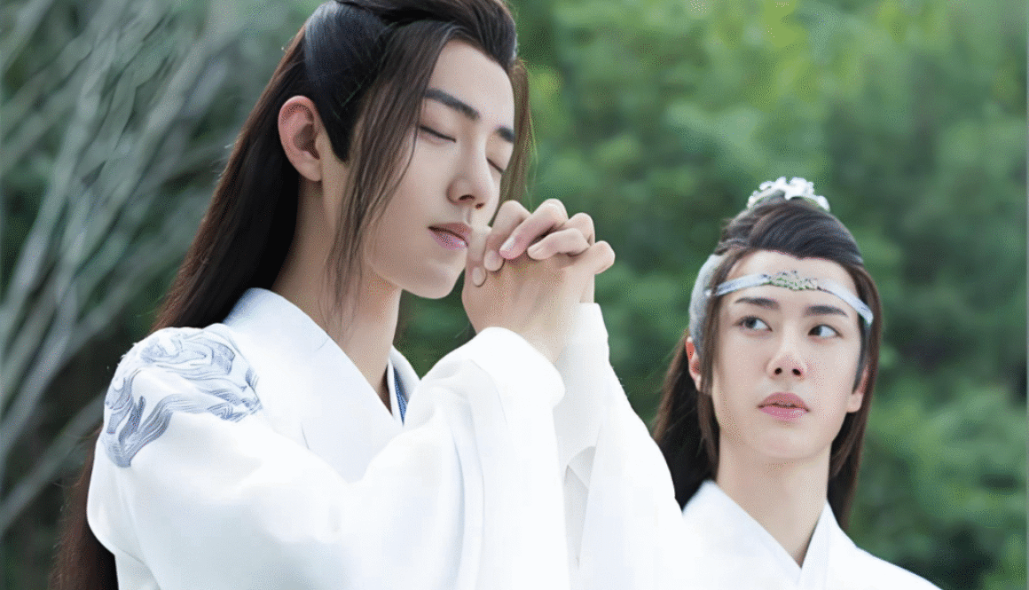 The Untamed cast behind the scenes during filming