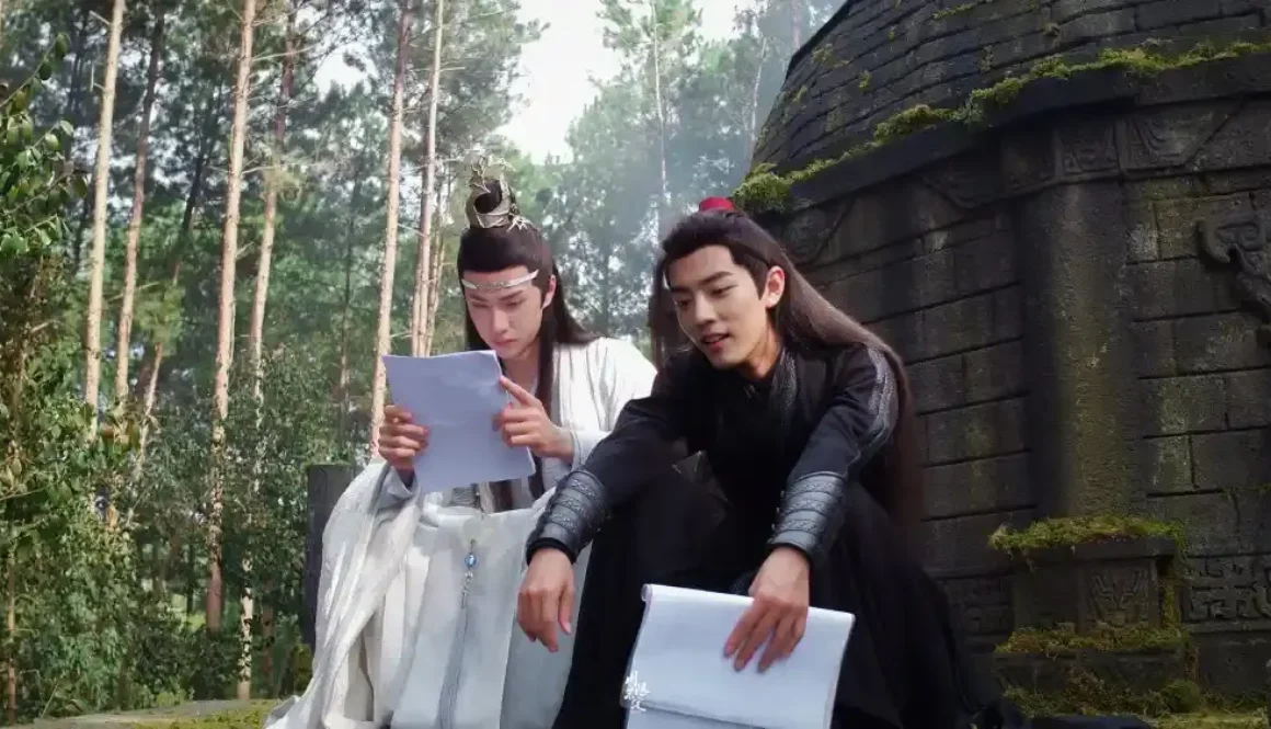 The Untamed character analysis showing Wei Wuxian and Lan Wangji emotional