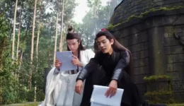 The Untamed character analysis showing Wei Wuxian and Lan Wangji emotional