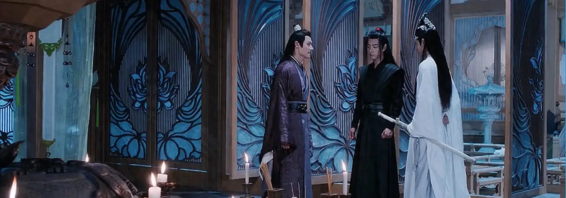 The Untamed iconic scenes from Cloud Recesses first meeting of Wei Wuxian and Lan Wangji