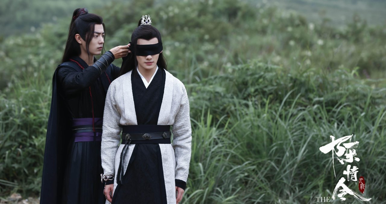 Untamed costume design color symbolism Lan clan white robes