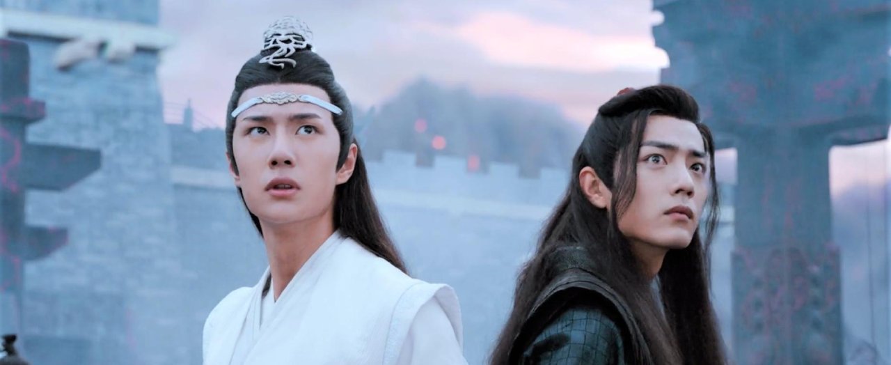 Lan Wangji quiet expression during emotional WangXian moment in The Untamed