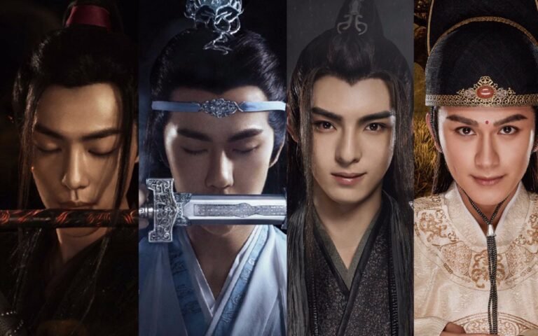 Character growth comparison in The Untamed featuring Wei Wuxian and Lan Wangji