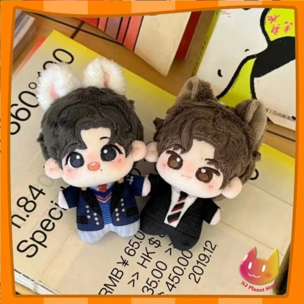 Wang Yibo Xiao Zhan 10cm Mini Plush Doll | Cute Idol Stuffed Doll Fan Collectible Gift